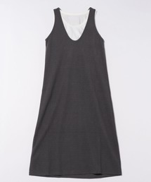 layered sleeveless long dress