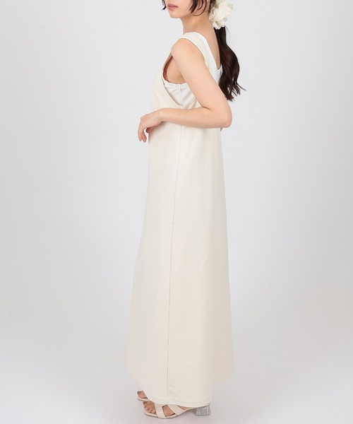 SUWDEE(スーディー)の「layered sleeveless long dress(ワンピース・レディース・ブラック/アイボリー/グレー・FREE)」の12枚目の写真