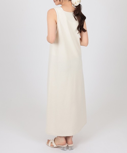 SUWDEE(スーディー)の「layered sleeveless long dress(ワンピース・レディース・ブラック/アイボリー/グレー・FREE)」の13枚目の写真