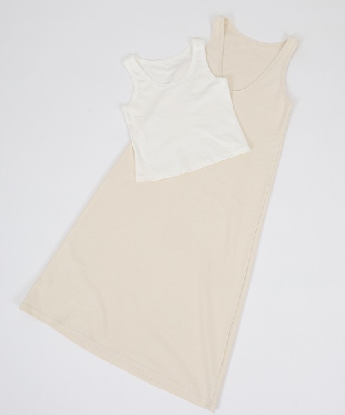 SUWDEE(スーディー)の「layered sleeveless long dress(ワンピース・レディース・ブラック/アイボリー/グレー・FREE)」の19枚目の写真