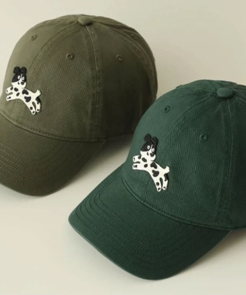 いぬ　キャップ FreeZone キャップ 帽子 犬刺繍キャップ メンズ レディース