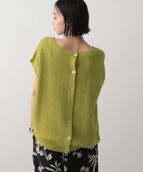LOWRYS FARM（ローリーズファーム）の「2WAYカノコニットＳＳ　 492008（ニット/セーター・レディース・ブラック/アイボリー/グリーン系その他・FREE）」の3枚目の写真