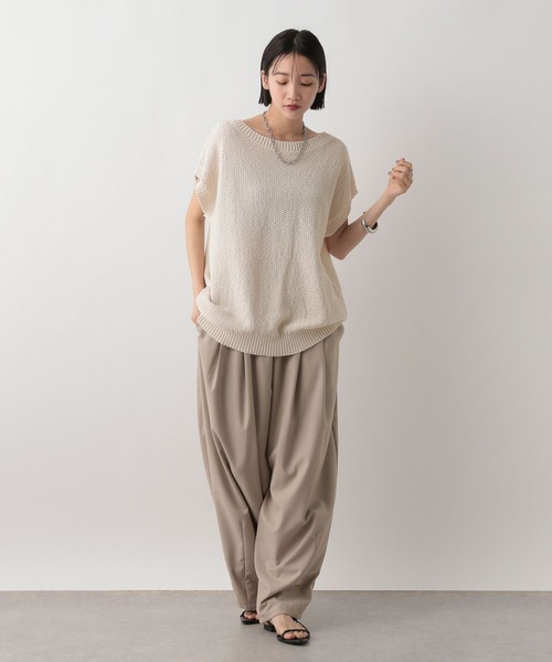 LOWRYS FARM（ローリーズファーム）の「2WAYカノコニットＳＳ　 492008（ニット/セーター・レディース・ブラック/アイボリー/グリーン系その他・FREE）」の11枚目の写真