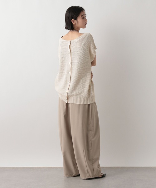 LOWRYS FARM（ローリーズファーム）の「2WAYカノコニットＳＳ　 492008（ニット/セーター・レディース・ブラック/アイボリー/グリーン系その他・FREE）」の9枚目の写真
