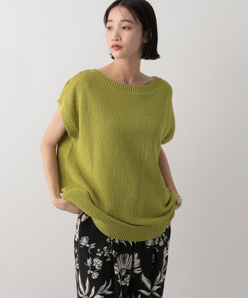 LOWRYS FARM（ローリーズファーム）の「2WAYカノコニットＳＳ　 492008（ニット/セーター・レディース・ブラック/アイボリー/グリーン系その他・FREE）」の15枚目の写真