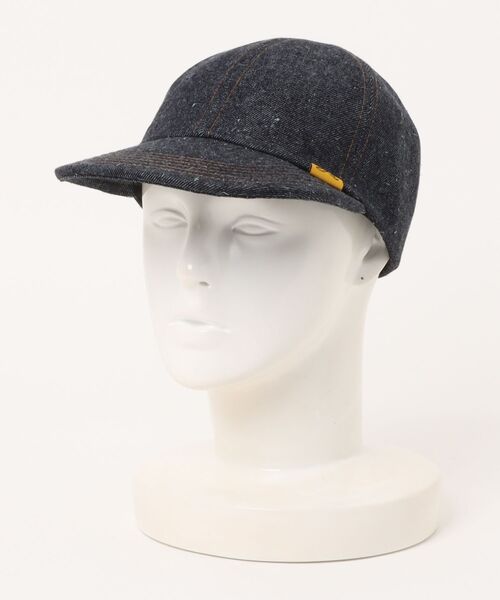yield(イールド)の「【Basiquenti】Banana Denim Flat Cap(バナナデニムフラットキャップ)BATT-21803(キャップ・メンズ・ダークインディゴブルー・FREE)」の1枚目の写真