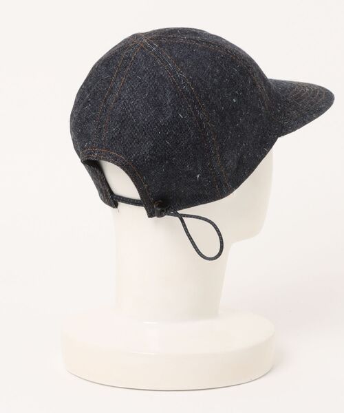 yield(イールド)の「【Basiquenti】Banana Denim Flat Cap(バナナデニムフラットキャップ)BATT-21803(キャップ・メンズ・ダークインディゴブルー・FREE)」の2枚目の写真