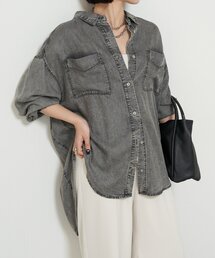 Jena espace merveilleux（ジェナ　エスパスメルヴェイユ）の「【夏まで着れる長袖/サラサラデニム】テンセルデニムシャツ（シャツ/ブラウス）」