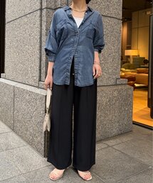 Jena espace merveilleux（ジェナ　エスパスメルヴェイユ）の「【夏まで着れる長袖/サラサラデニム】テンセルデニムシャツ（シャツ/ブラウス）」
