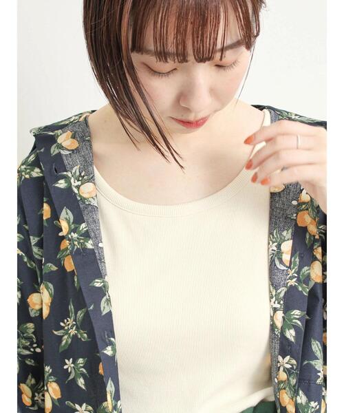 SM2(エスエムツー)の「ピグメント加工カップ付タンクトップ(Tシャツ/カットソー・レディース・クリーム/ブルー/レッド/ブラウン・F)」の3枚目の写真