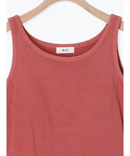 SM2(エスエムツー)の「ピグメント加工カップ付タンクトップ(Tシャツ/カットソー・レディース・クリーム/ブルー/レッド/ブラウン・F)」の21枚目の写真