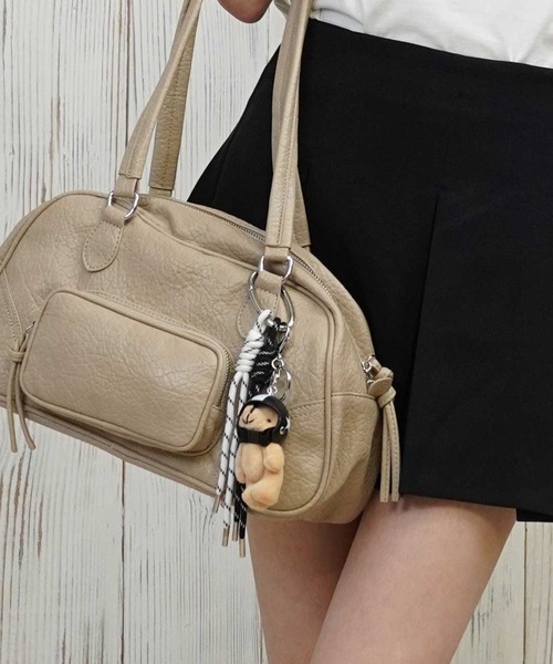 Days/デイズ キーホルダー/バッグチャーム ヘルメット くまカラビナ