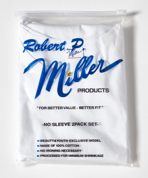 MILLER(ミラー)の「【別注】<Robert P. Miller> 2パック ノースリーブ Tシャツ(Tシャツ/カットソー・メンズ・ブラック/ホワイト・L/XL/S/M)」の1枚目の写真