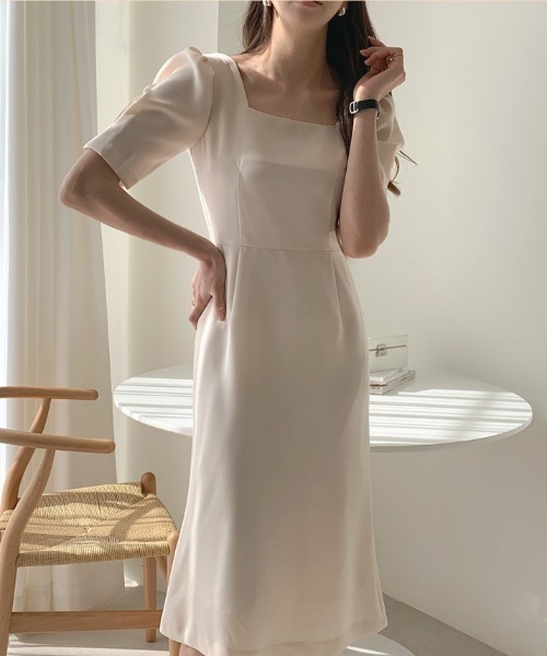 FREE STYLISTS（フリー スタイリスト）の「YUGA_YGMC　Square neck puff sleeve dress（ワンピース・レディース・ブラック・M/L）」の12枚目の写真