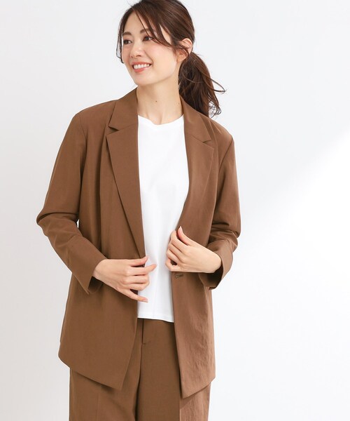 【大きいサイズ】リフレクト ドライタッチジャケット 13 UVカット 接触冷感 UVカット/接触冷感/洗える】ドライタッチジャケット（テーラード