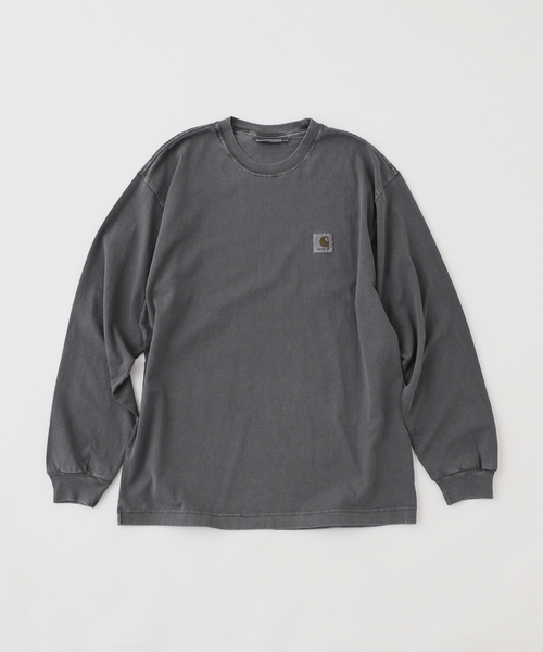 Carhartt WIP(カーハートダブリューアイピー)の「CARHARTT WIP / カーハート ダブリューアイピー L/S NELSON T-SHIRT(Tシャツ/カットソー・メンズ・ブラック/ブルー系その他・LARGE/MEDIUM)」の1枚目の写真