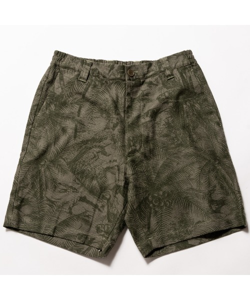 SWINGGGR(スウィンガー)の「SWINGGGR/スウィンガー/BOTANICAL PATTERN SHORTS(その他パンツ・メンズ・オリーブ/ブラック・SMALL/MEDIUM/LARGE/X-LARGE)」の1枚目の写真