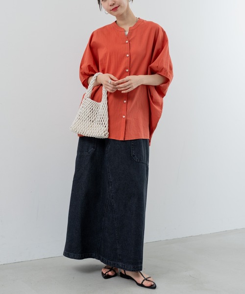refinedworks(リファインドワークス)の「【refinedworks】美シルエット で魅せる デニムスカート(スカート・レディース・インディゴブルー/ブラック・FREE)」の17枚目の写真
