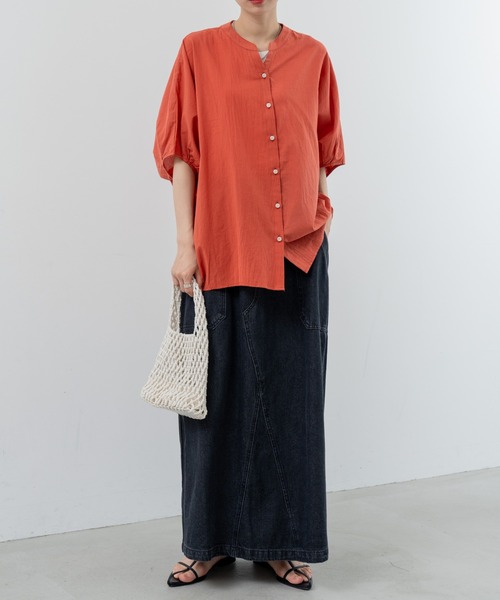 refinedworks(リファインドワークス)の「【refinedworks】美シルエット で魅せる デニムスカート(スカート・レディース・インディゴブルー/ブラック・FREE)」の18枚目の写真