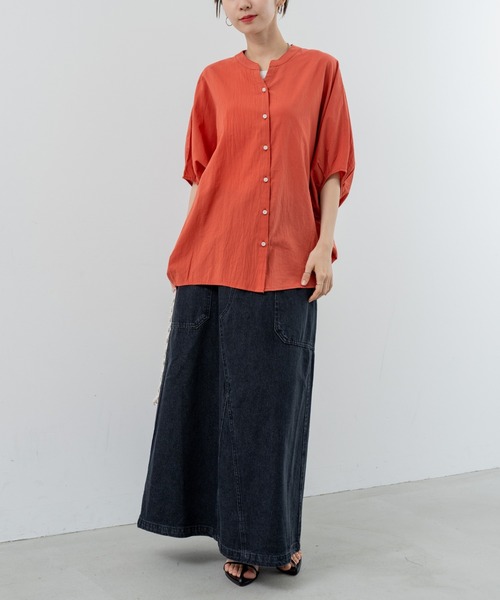 refinedworks(リファインドワークス)の「【refinedworks】美シルエット で魅せる デニムスカート(スカート・レディース・インディゴブルー/ブラック・FREE)」の20枚目の写真