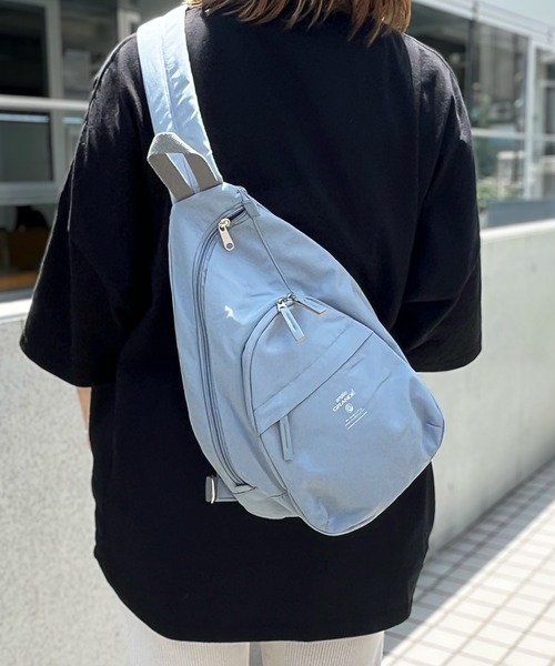 anello（アネロ）の「【anello】アネロ MOIST A5クロスボディバック ユニセックス（ショルダーバッグ・レディース・ベージュ/ネイビー/ブラック/グレー/グレイッシュブルー/オレンジ/ターコイズブルー/アイボリー/オリーブ・FREE）」の8枚目の写真