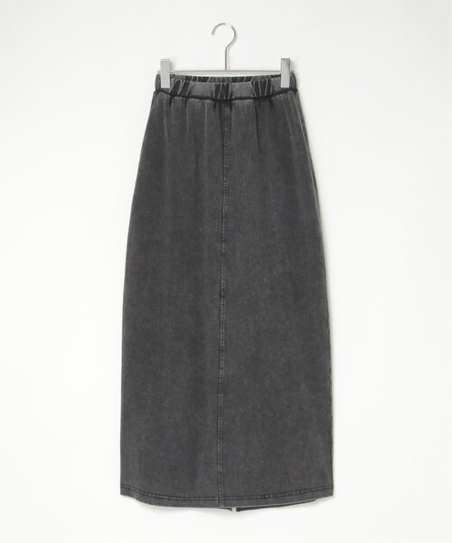 VENCEEXCHANGE（ヴァンスエクスチェンジ）の「カットデニムナロースカート（デニムスカート・レディース・ネイビー/ブラック・FREE）」の4枚目の写真