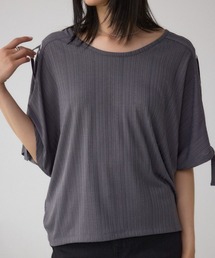 AZUL by moussy（アズールバイマウジー）の「アイレットカットトップス（Tシャツ/カットソー）」