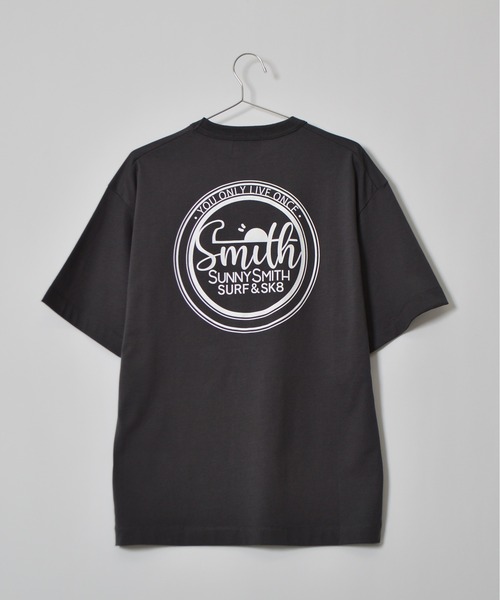Bonjour Sagan（ボンジュールサガン）の「【SUNNY SMITH】バックサークルロゴプリントTシャツ（Tシャツ/カットソー・メンズ・スミクロ/ホワイト・LARGE/MEDIUM）」の18枚目の写真