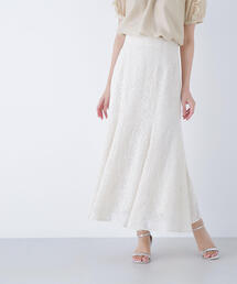 NATURAL BEAUTY BASIC（ナチュラルビューティーベーシック）の「◇フラワー刺繍マーメイドスカート（スカート・レディース）」