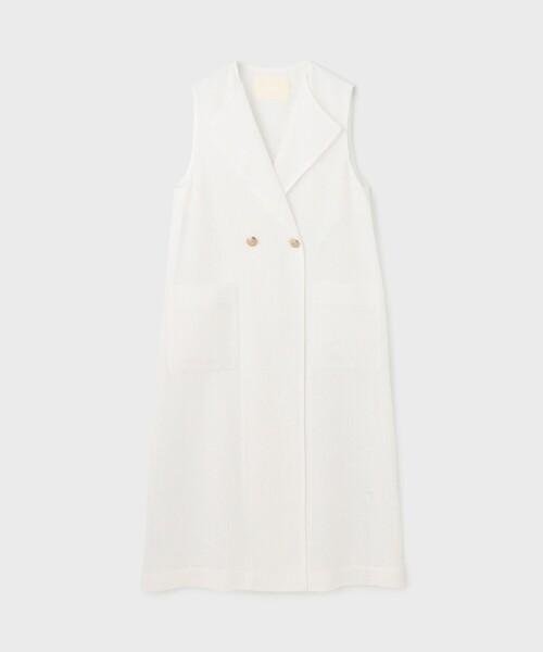 Diagram（ダイアグラム）の「カラミロングジレ（ベスト・レディース・ブラック/ホワイト・36）」の12枚目の写真