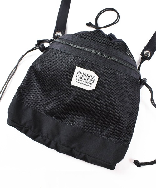 FREDRIK PACKERS(フレドリックパッカーズ)の「【FREDRIK PACKERS】BELL SACK <M> ベル サック Mサイズ ショルダーバッグ(ショルダーバッグ・レディース・ブラック/ダークベージュ・MEDIUM)」の7枚目の写真
