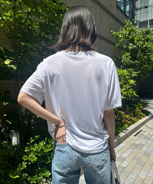 PUMA（プーマ）の「【PUMA】ESS スモールプーマロゴポリTシャツ（Tシャツ/カットソー・レディース・ホワイト/ネイビー/ブラック・M/L/XL/XXL）」の5枚目の写真