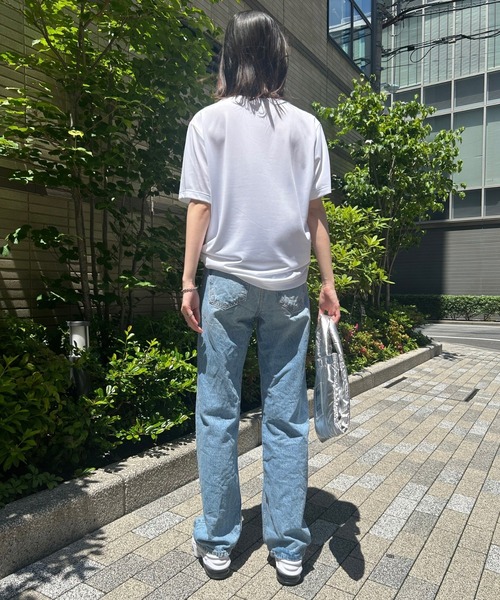 PUMA（プーマ）の「【PUMA】ESS スモールプーマロゴポリTシャツ（Tシャツ/カットソー・レディース・ホワイト/ネイビー/ブラック・M/L/XL/XXL）」の9枚目の写真