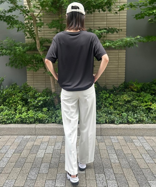 PUMA（プーマ）の「【PUMA】ESS スモールプーマロゴポリTシャツ（Tシャツ/カットソー・レディース・ホワイト/ネイビー/ブラック・M/L/XL/XXL）」の18枚目の写真