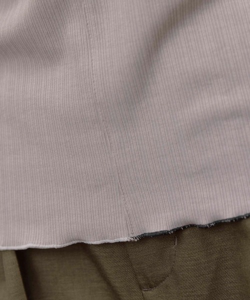 Eimee Law（エイミーロウ）の「ランダムテレコメロウトップス（Tシャツ/カットソー・レディース・ブラック/グレイッシュベージュ/ブルー/ダークグレー・FREE）」の18枚目の写真