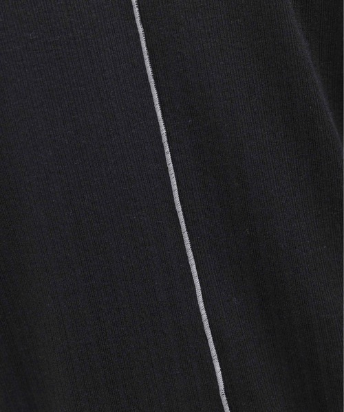 Eimee Law（エイミーロウ）の「ランダムテレコメロウトップス（Tシャツ/カットソー・レディース・ブラック/グレイッシュベージュ/ブルー/ダークグレー・FREE）」の6枚目の写真