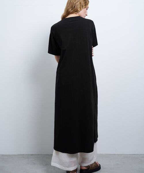 LANVIN en Bleu(ランバンオンブルー)の「ノットリボンカットソーワンピース(ワンピース・レディース・ブルー/オフホワイト/ブラック・38)」の18枚目の写真