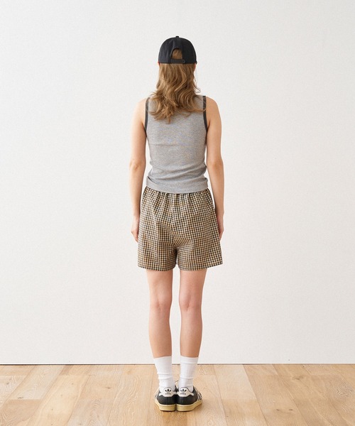 WISH FOR EVER(ウィッシュフォーエバー)の「BICOLOR LIB TANK TOP / バイカラーリブタンクトップ(タンクトップ・レディース・オフホワイト/グレー/ネイビー・MEDIUM/SMALL)」の20枚目の写真
