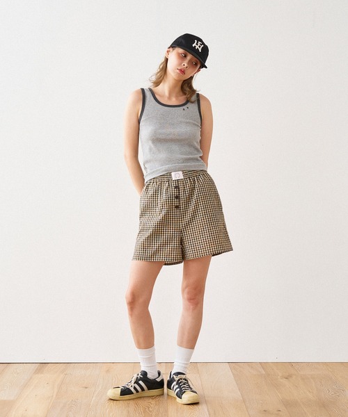 WISH FOR EVER(ウィッシュフォーエバー)の「BICOLOR LIB TANK TOP / バイカラーリブタンクトップ(タンクトップ・レディース・オフホワイト/グレー/ネイビー・MEDIUM/SMALL)」の19枚目の写真