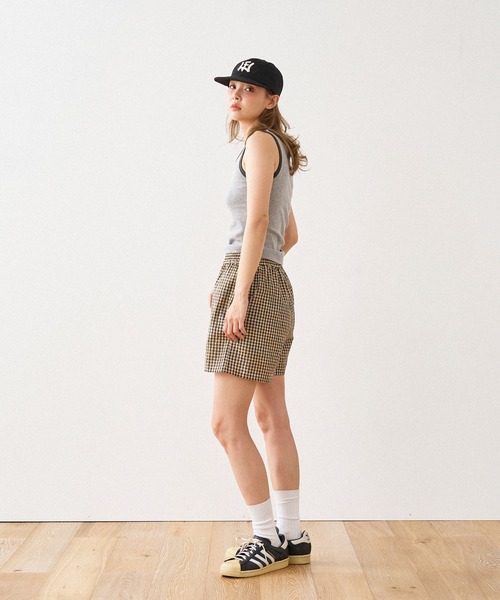 WISH FOR EVER(ウィッシュフォーエバー)の「BICOLOR LIB TANK TOP / バイカラーリブタンクトップ(タンクトップ・レディース・オフホワイト/グレー/ネイビー・MEDIUM/SMALL)」の15枚目の写真