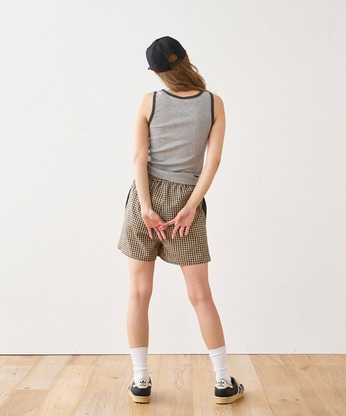 WISH FOR EVER(ウィッシュフォーエバー)の「BICOLOR LIB TANK TOP / バイカラーリブタンクトップ(タンクトップ・レディース・オフホワイト/グレー/ネイビー・MEDIUM/SMALL)」の14枚目の写真