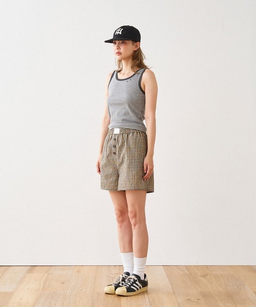 WISH FOR EVER(ウィッシュフォーエバー)の「BICOLOR LIB TANK TOP / バイカラーリブタンクトップ(タンクトップ・レディース・オフホワイト/グレー/ネイビー・MEDIUM/SMALL)」の22枚目の写真