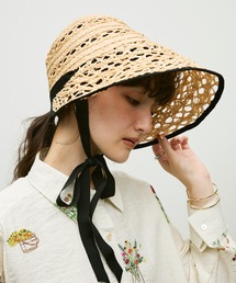 レア‼️アシーナニューヨーク　麦わら帽子　ラフィア 未使用✨Athena New York アシーナニューヨーク KAY ラフィア
