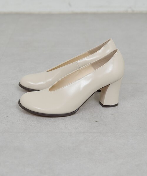 GALLARDAGALANTE（ガリャルダガランテ）の「【2.718】オブリークパンプス（ブーツ・レディース・オフホワイト/ブラック・36/37/38/39）」の4枚目の写真