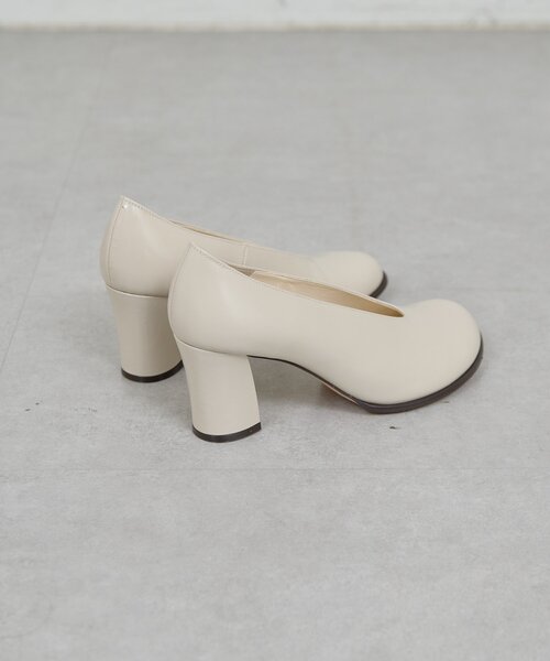 GALLARDAGALANTE（ガリャルダガランテ）の「【2.718】オブリークパンプス（ブーツ・レディース・オフホワイト/ブラック・36/37/38/39）」の5枚目の写真