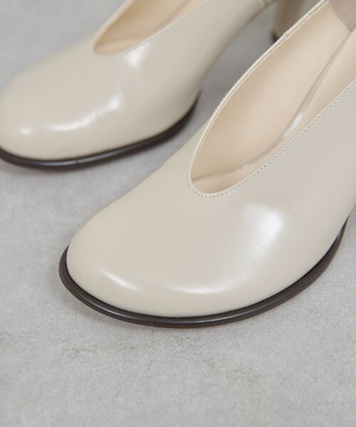 GALLARDAGALANTE（ガリャルダガランテ）の「【2.718】オブリークパンプス（ブーツ・レディース・オフホワイト/ブラック・36/37/38/39）」の7枚目の写真