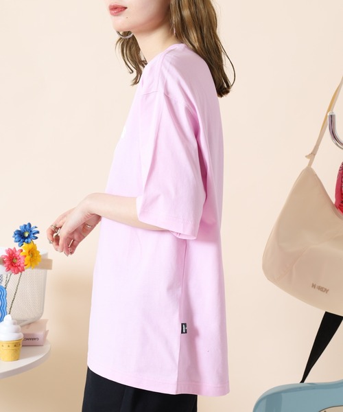 NERDY(ノルディ)の「チャンプ S/S Tシャツ(Tシャツ/カットソー・レディース・ホワイト/ピンク/クリーム・S/L/M)」の14枚目の写真