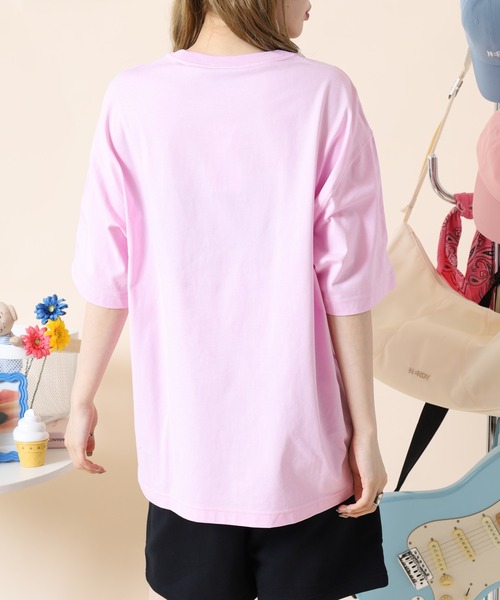NERDY(ノルディ)の「チャンプ S/S Tシャツ(Tシャツ/カットソー・レディース・ホワイト/ピンク/クリーム・S/L/M)」の15枚目の写真
