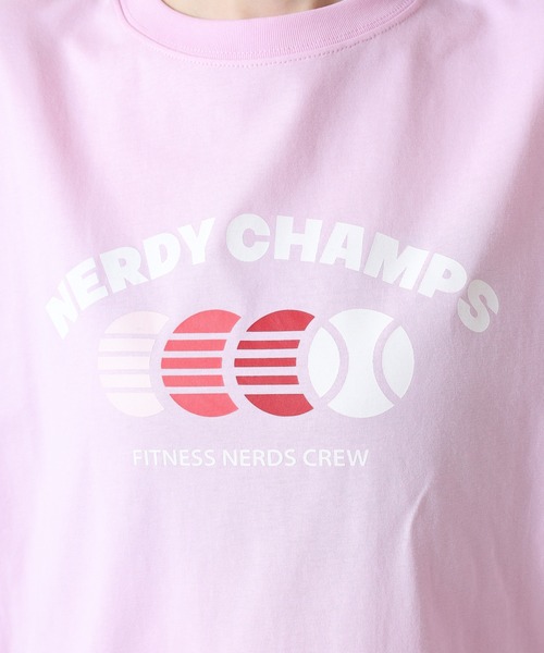 NERDY(ノルディ)の「チャンプ S/S Tシャツ(Tシャツ/カットソー・レディース・ホワイト/ピンク/クリーム・S/L/M)」の17枚目の写真