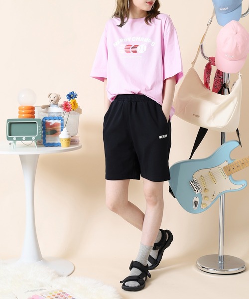 NERDY(ノルディ)の「チャンプ S/S Tシャツ(Tシャツ/カットソー・レディース・ホワイト/ピンク/クリーム・S/L/M)」の12枚目の写真